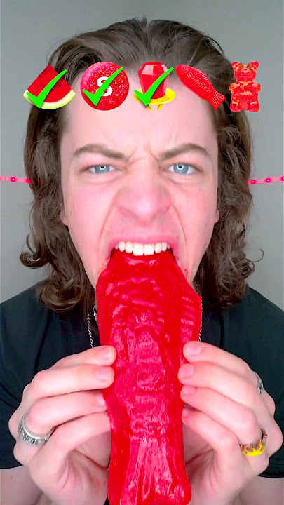 Giant Red Candy ASMR!? 🤤