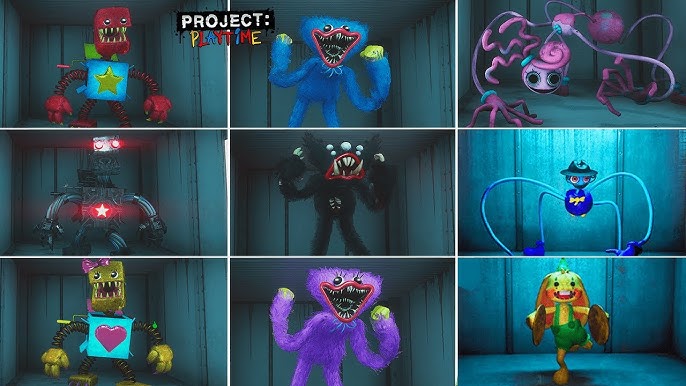 ALL NEW JUMPSCARES MONSTER SKINS 1ST vs 3RD person - Project: Playtime 