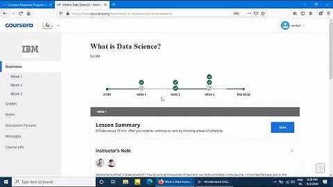 Coursera Course What is Data Science - IBM Course All Week Answers