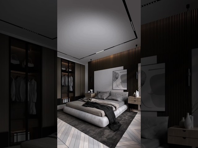 butiful bed room with glass sound#shorts #tamil #bedroomdecor #bedroom #bedroomdesign #masterbedroom