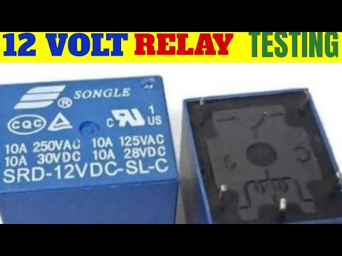 12 VOLT RELAY TESTING