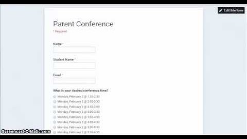 Schedule Parent Conferences with Google Forms & Choice Eliminator Add-on