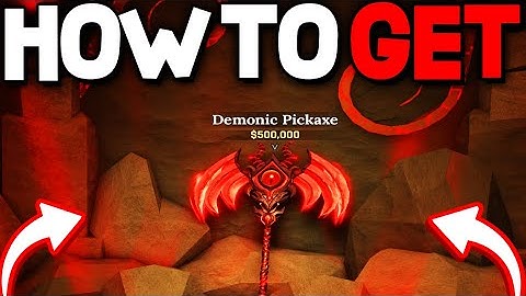 How To GET DEMONIC PICKAXE in THE FORGE! Roblox