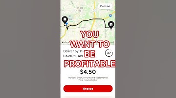 Doordash tutorial - Wait for the right order - Decline now - #Shorts