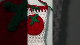 요즘에 갑자기 토마토에 꽂혀서 핸드폰 가방 만들어봤어요!!#뜨개질 #뜨개 #crochet