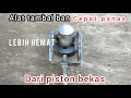 Cara membuat pres tambal ban motor dari piston seher bekas