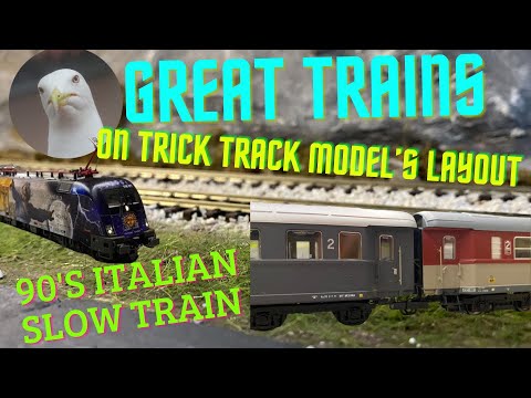 Great Trains On Trick Track Model's Layout - Italian 90'S Slow Train