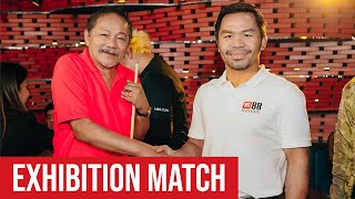 LEGEND vs. LEGEND: Manny Pacquiao at Efren Bata Reyes nagtapat sa isang exhibition match