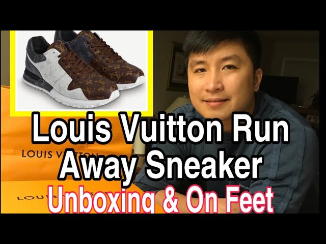 LOUIS VUITTON RUN AWAY SNEAKER UNBOXING REVIEW/ON FEET (TRIPLE MONOGRAM) 