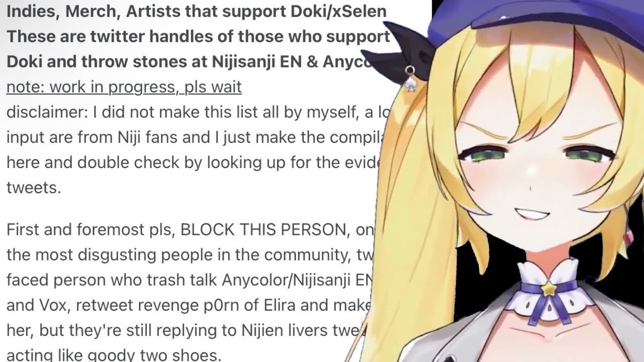 Nijisanji Defenders Released A HIT LIST Targeting Critics