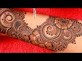 Stylish simple full hand mehndi design  mehndi design easy and beautiful front hand  henna mehndi