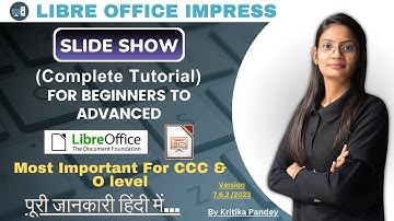 Slide Show Menu Libre Office Impress (Presentation) full Tutorial in Hindi | ComputerTechAcademy