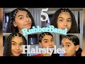 5 Easy RubberBand hairstyle ||tutorial!