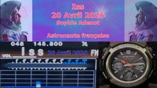 Iss 145.800 Mhz 20 Avril 2026 avec l'astronaute Sophie Adenot