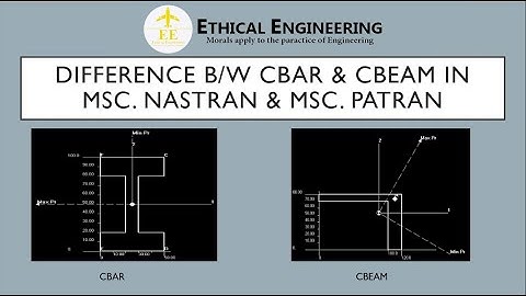 Difference B/W CBAR & CBEAM In MSC.Nastran & MSC.Patran (தமிழில்) | Ethical Engineering |