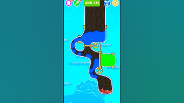 Save The Fish  / pull the pin / puzzle logic level 130  #savethefish #gaming #funny #drawing #shorts