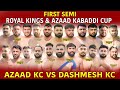 Azaad kc vs dashmesh kc first semi royal kings  azaad kabaddi cup 4may24 australia kabaddi cup