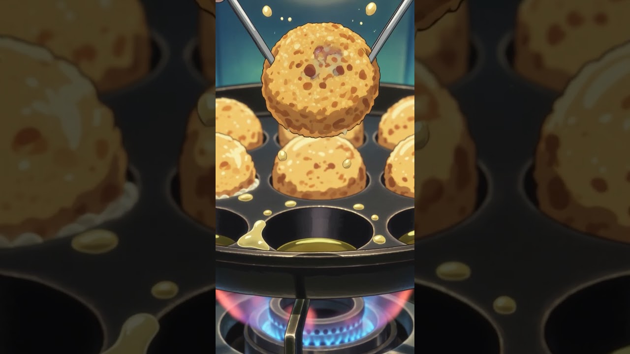 POV: making takoyaki with lofi on 🐙🎧 #shorts #lofi