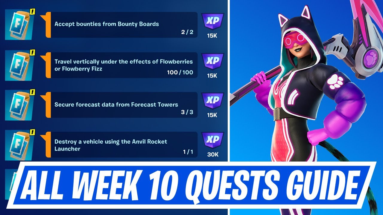 Fortnite Complete Week 10 Quests How to EASILY Complete Week 10