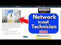 Amazon Network Install Technician Assessment 2026 | Amazon Real Test Answers PDF | AWS Interview