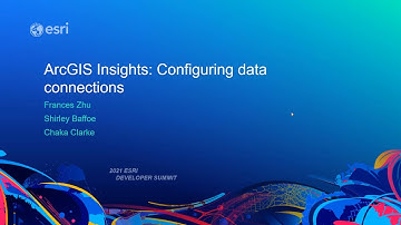 ArcGIS Insights: Configuring Data Connections