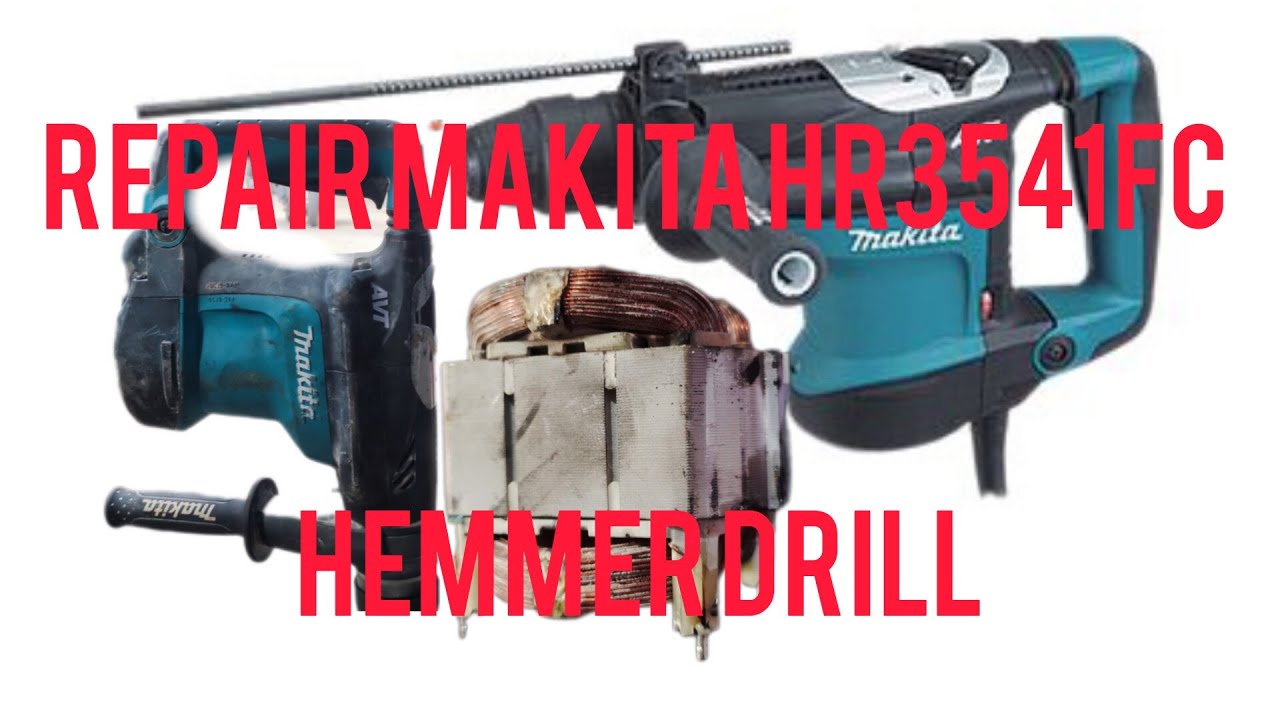 How to repair Makita rotary hammer drill HR3541FC - YouTube