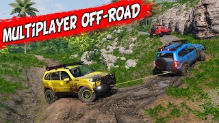 ÇAMURA BATTIK MULTİPLAYER OFF-ROAD ZAMANI / BeamNG.drive / Diy steering wheel set