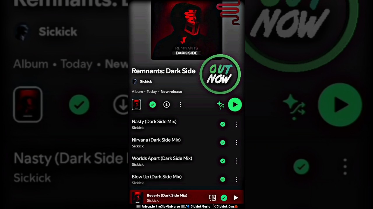 🎶❤️‍🔥📢 out NOW!!! ✨️💿REMNANTS: DARK SIDE 💿✨️