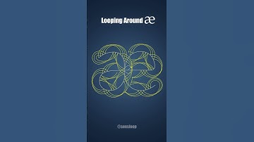 Looping around æ Ash Symbol | Roulette Curve 🎨✨ #shorts #mathart #generativeart #roulettecurves