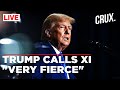 Trump Speech In Iowa | Donald Trump Calls Xi &quot;Strong Like Granite&quot;, Hails Colorado Win, Slams Biden