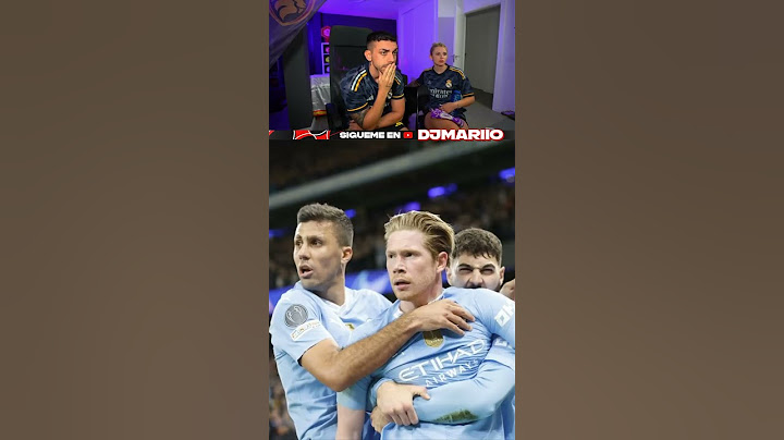 DJMARIIO REACCIONANDO AL MANCHESTER CITY 1-1 REAL MADRID 🔥🤍 #djmariio