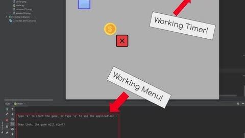 Pygame Tutorial - Making a 2D Game Part Five - Making A working Timer and a Menu