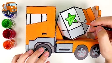 3D Pen Art and 3D Coloring l Learn Colors & Learn How To Draw l Max the Dump Truck