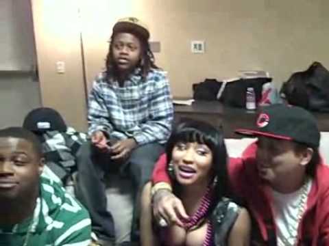 Nicki Minaj  Jae Millz  Gudda  Lil Chuckee  Drake  Mack Maine T Streetz  Young Money  Wallin Out Backstage In St  Louis  That Lil Nicca Is Corrupted