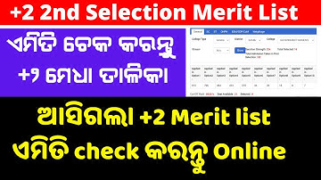 +2 2nd selection merit list published now check online +2 2nd selection cutoff sams