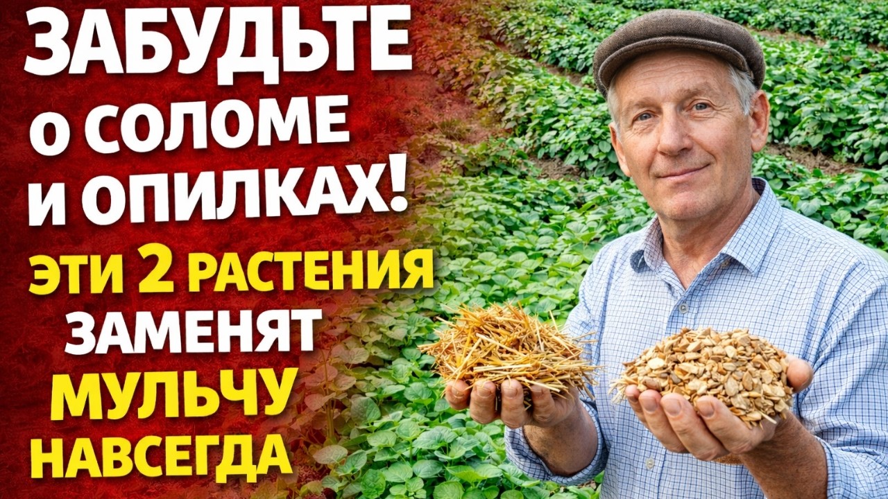 ЗАБУДЬТЕ о соломе и опилках! Эти 2 растения заменят мульчу навсегда