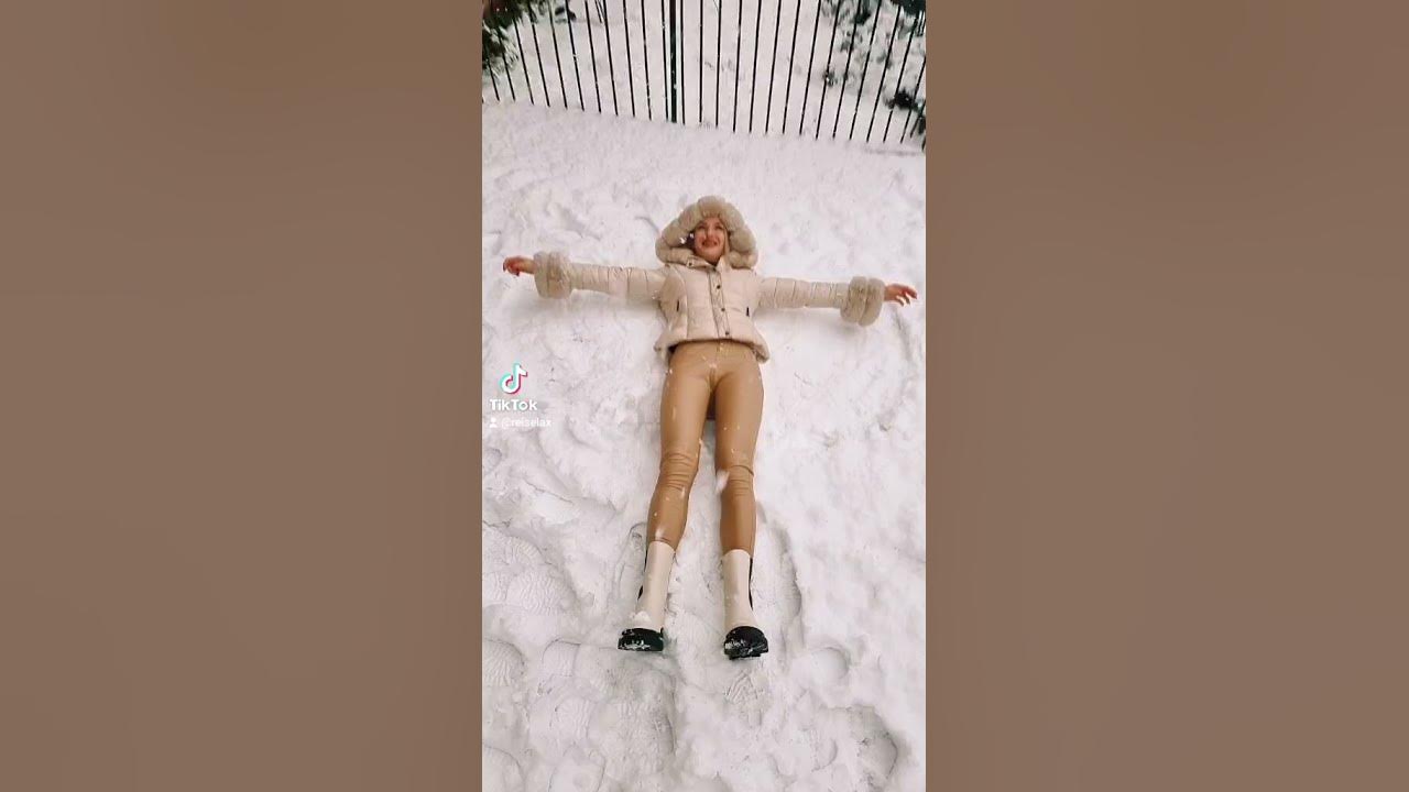 Snow Angel. First snow this winter in UK 2021 November.