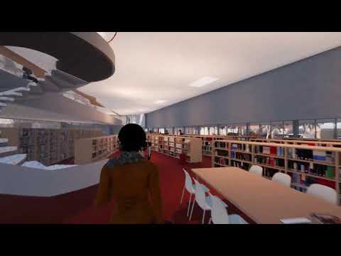 Library and Community Hub Concept Design Fly Through