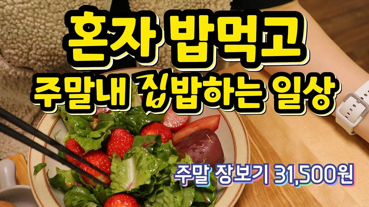 주말 집밥하기 혼자 밥먹고 돌아서면 밥차리기 장보기 31,500원 5인가족