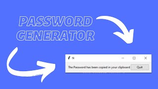 Password Generator GUI in Python | Technical Terabyte