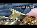 Crushed saxophone can it be saved band instrument repair wes lee music ferrees tools