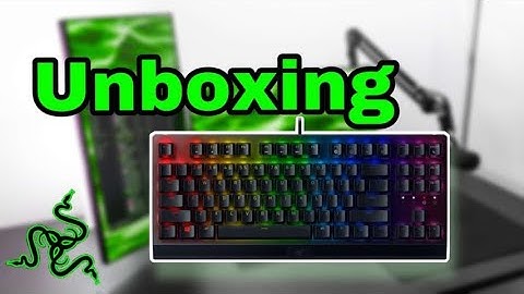 Unboxing the razer blackwidow v3 TKL mechanical keyboard + sound test