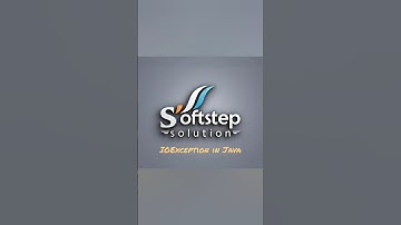 Understanding IOException in Java #Java #IOException #Exception #TechTip #Softstep #SoftstepSolution