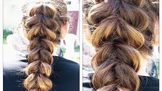Fausse tresse collée facile (spéciale cheveux fins)