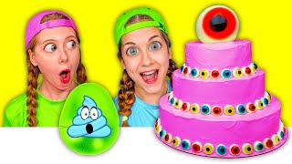 Mukbang Giant Eyeball Jelly Cake 대왕 눈알 젤리 케이크 먹방