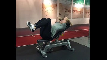 Incline Reverse Crunches