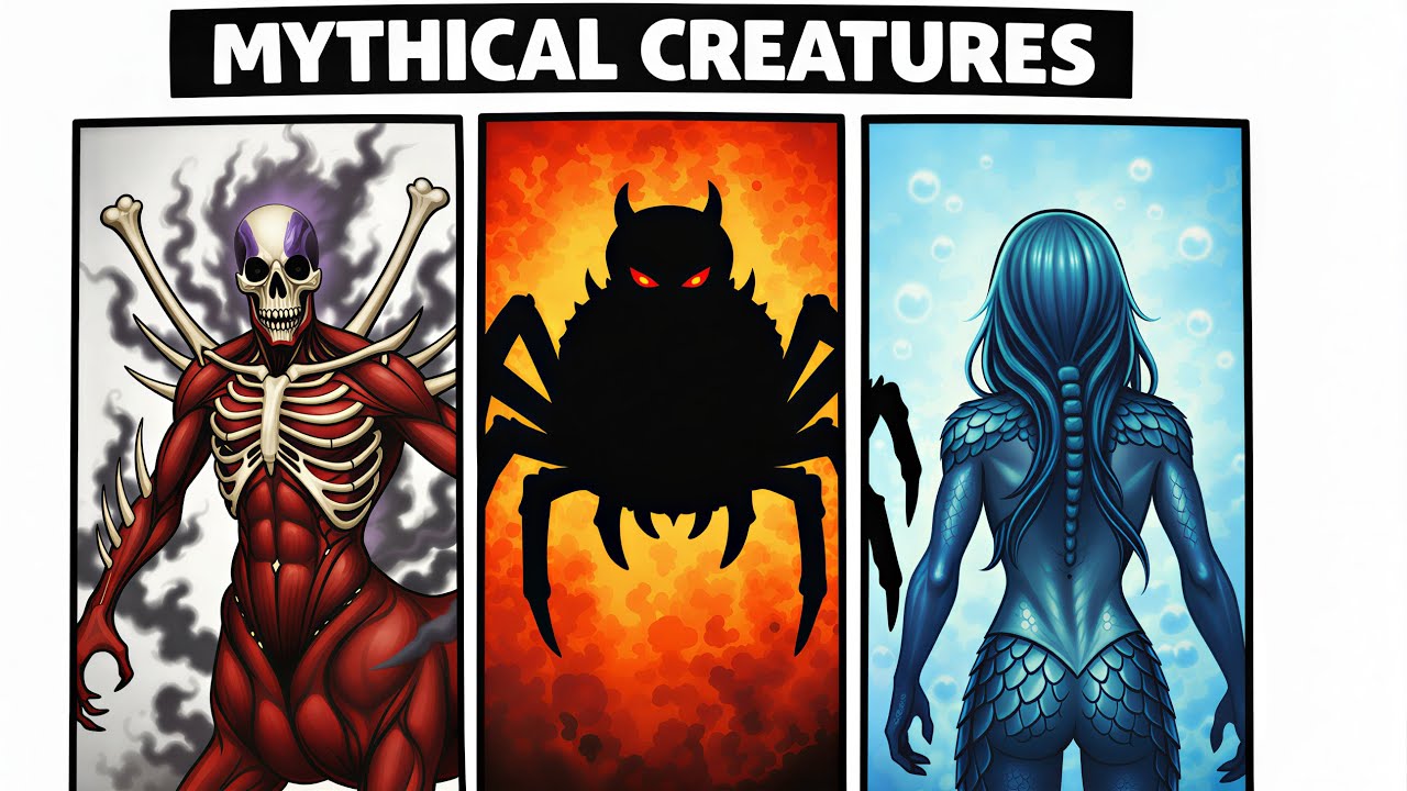 5 ужасающих существ, о которых вам НИКОГДА не следовало знать (анимация на белой доске)