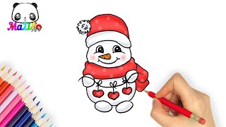 How to draw a snowman