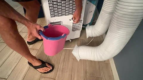 How to drain a Hisense 8000 BTU Dual Hose Portable Air Conditioner