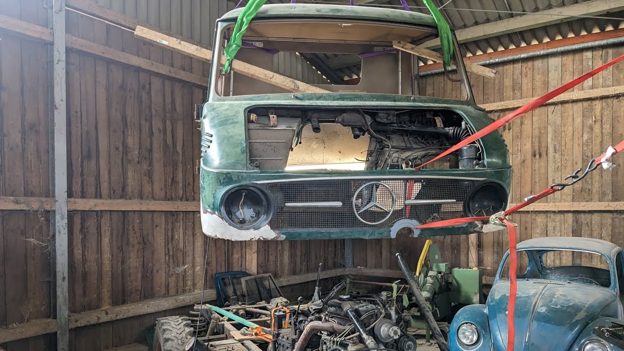 # Teil 2 Unimog 411 Westfalia Fahrerhaus abnehmen